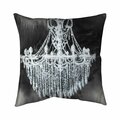 Begin Home Decor 26 x 26 in. Big Glam Chandelier-Double Sided Print Indoor Pillow 5541-2626-SL17